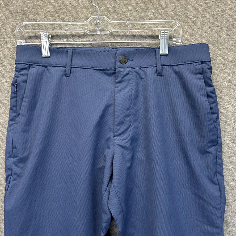 Banana Republic Mens Core Temp Slim Fit Pants Navy Blue 30x32 Performance Chino
